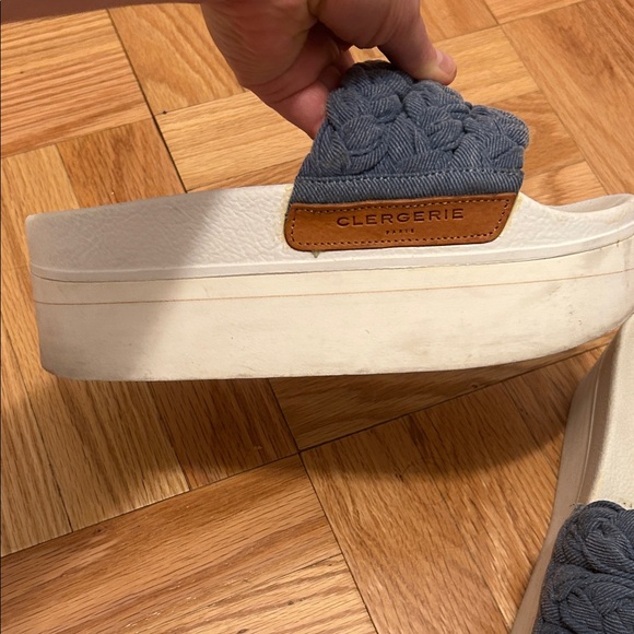 Robert Clergerie Braided Slide Sandals - Cream and Black - Picture 12 of 16